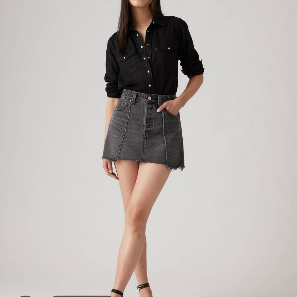 Levi’s icon recrafted denim mini skirt
